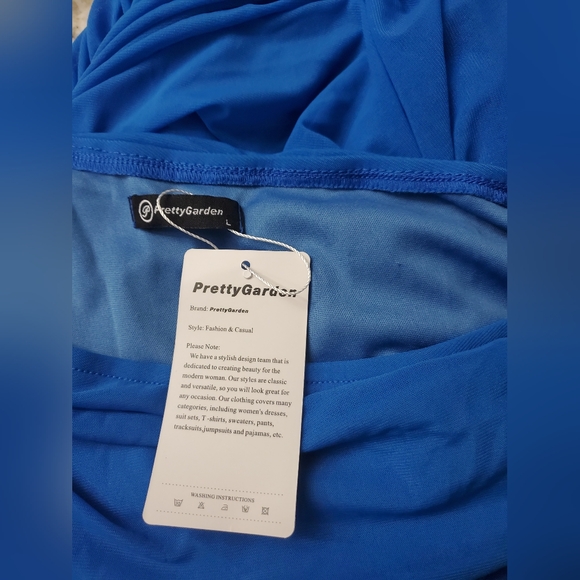 PRETTY GARDEN Rouched One Shoulder Sleeveless Party Cocktail Pencil Dress. NEW! - Picture 4 of 12